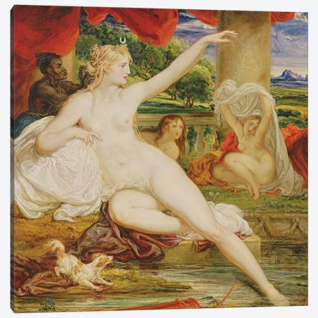 Diana At The Bath, 1830 Canvas Print #BMN11116} by James Ward Canvas Print