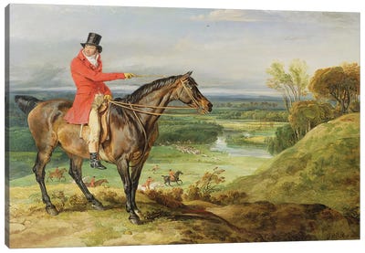 John Levett Hunting In The Park At Wychnor, Staffordshire, 1814-18 Canvas Art Print