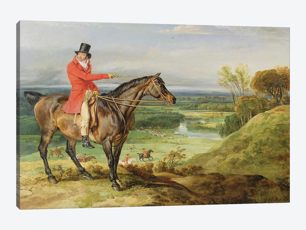 John Levett Hunting In The Park At Wychnor, Staffordshire, 1814-18 1-piece Canvas Artwork