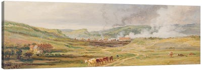 Landscape Near Swansea, South Wales Canvas Art Print - James Ward