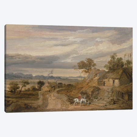 Landscape With Cottages, C.1802-07 Canvas Print #BMN11133} by James Ward Canvas Artwork