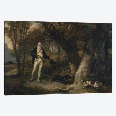 Portrait Of The Rev. Thomas Levett And Favourite Dogs, Cock-Shooting, 1811 Canvas Print #BMN11140} by James Ward Canvas Print