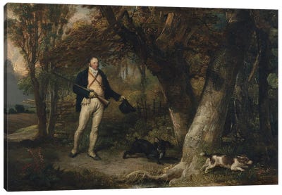 Portrait Of The Rev. Thomas Levett And Favourite Dogs, Cock-Shooting, 1811 Canvas Art Print