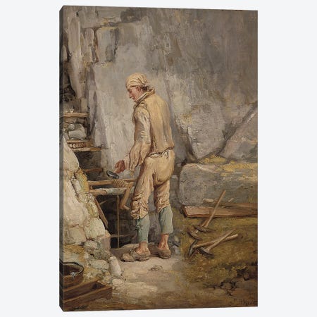 The Miner Canvas Print #BMN11163} by James Ward Canvas Print