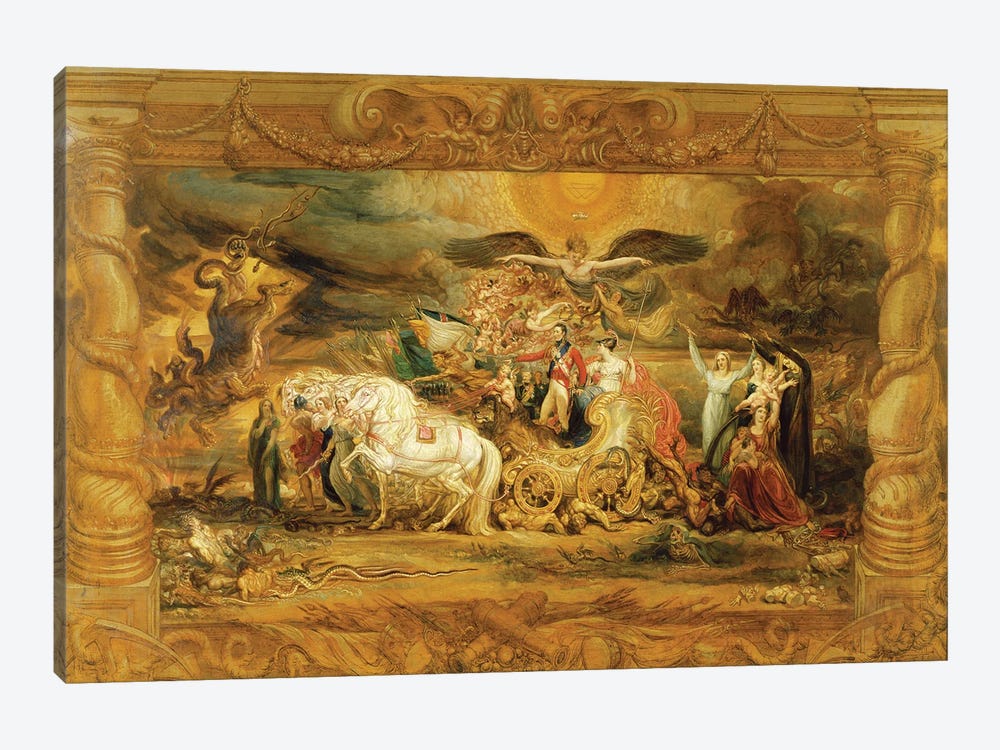The Triumph Of Arthur Duke Of Wellington by James Ward 1-piece Canvas Wall Art