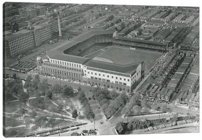 Aerial View Of Shibe Park, Game 1, World Series, October 1, 1930 Canvas Art Print - Stadium Art