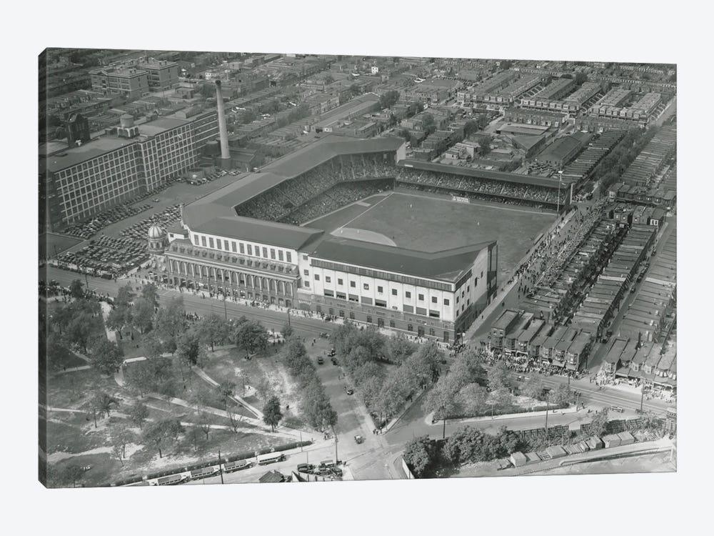 Aerial View Of Shibe Park, Game 1, World Series, October 1, 1930 by American Photographer 1-piece Canvas Art Print