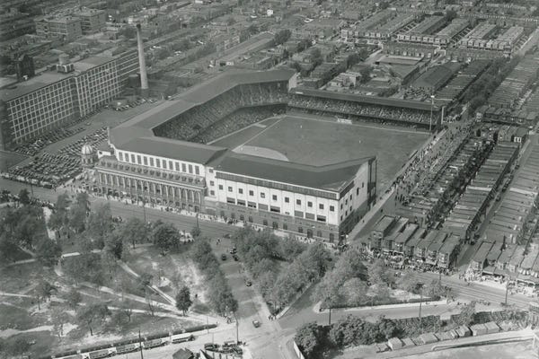 Pennsylvania: Aerial View Of Shibe Park, Game 1, World Series, October 1, 1930 by American Photographer