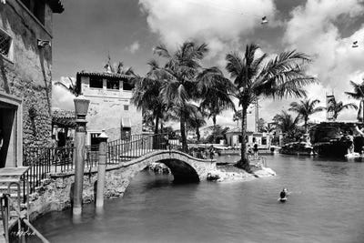Venetian Pool, Coral Gables, October 15, 1924 by American Photographer framed canvas print