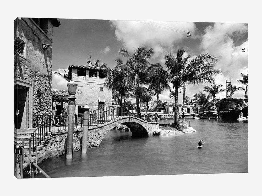 Venetian Pool, Coral Gables, October 15, 1924 by American Photographer 1-piece Canvas Art Print