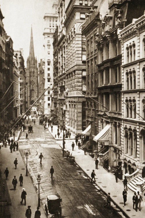 Wall Street, New York City, 1898