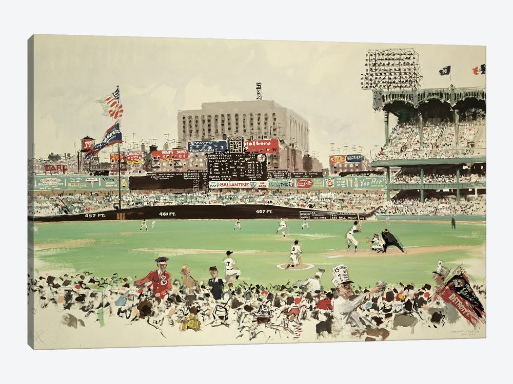 Yankee Stadium, New York by American School 1-piece Canvas Print