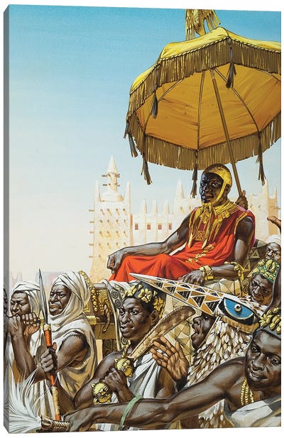 Mansa Kankan Musa I, 14th Century King Of The Mali Empire Canvas Art Print