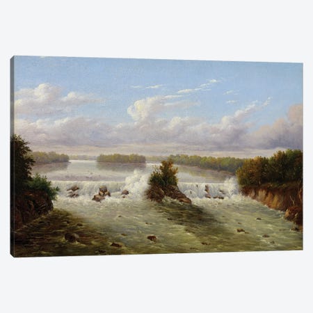 The Falls Of St. Anthony, 1848 Canvas Print #BMN11207} by Captain Seth Eastman Canvas Art Print