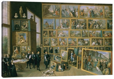 The Archduke Leopold Wilhelm In His Picture Gallery In Brussels, 1651 Canvas Art Print