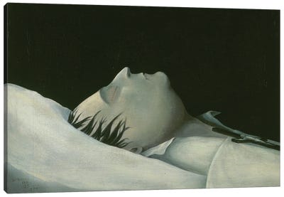 Napoleon On His Deathbed On St. Helena, 1821 Canvas Art Print