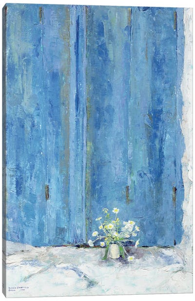 Blue Shutter, 1990 Canvas Art Print