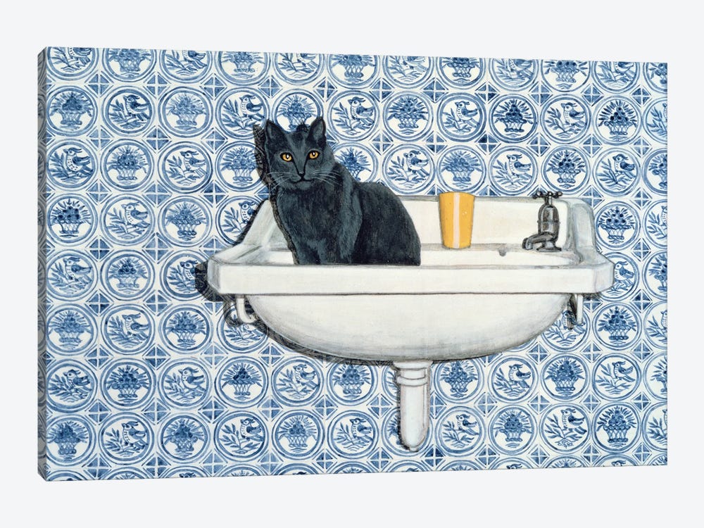 My Bathroom Cat by Ditz 1-piece Art Print