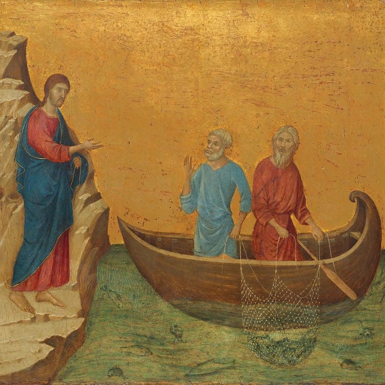 The Calling Of The Apostles Peter And Andrew, Reverse Side Of Maestà Altarpiece, 1308-11