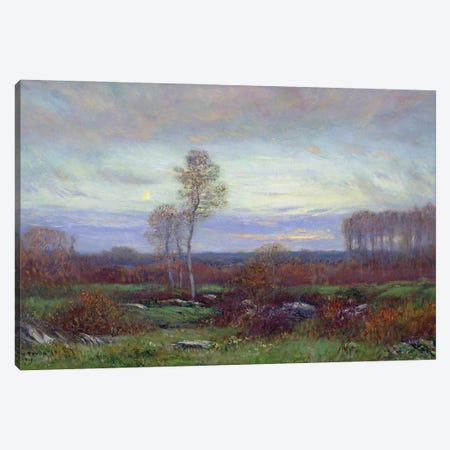 Autumn Evening Canvas Print #BMN11236} by Dwight William Tryon Canvas Wall Art