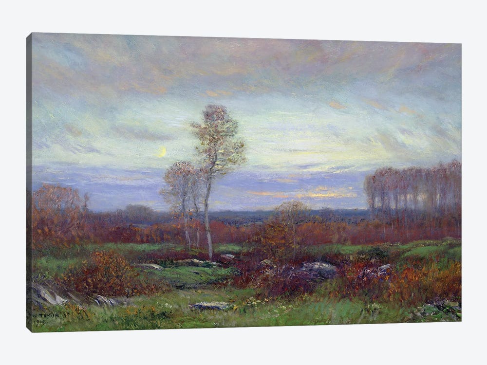 Autumn Evening by Dwight William Tryon 1-piece Canvas Wall Art