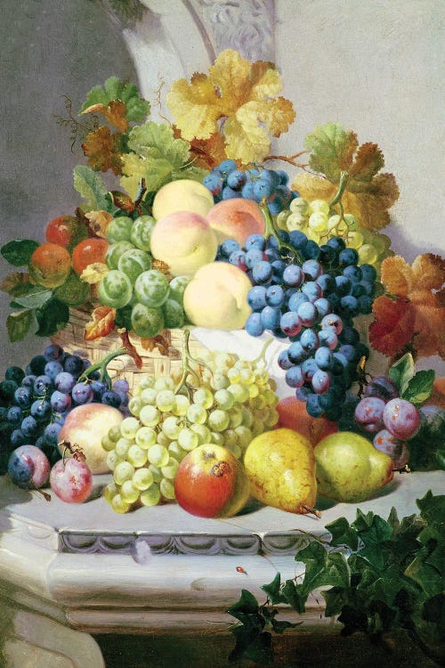 Still Life With Grapes And Pears by Eloise Harriet Stannard wall art