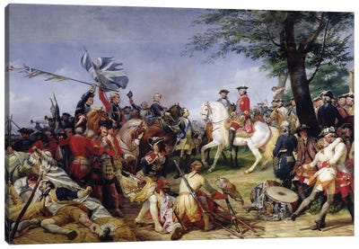 The Battle Of Fontenoy (11th May 1745), 1828 Canvas Art Print