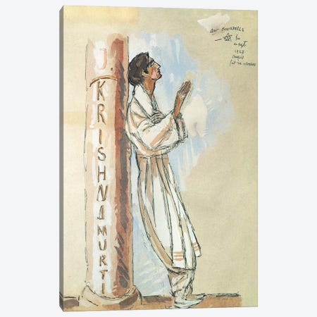 Krishnamurti, 1927 Canvas Print #BMN11260} by Emile-Antoine Bourdelle Canvas Art