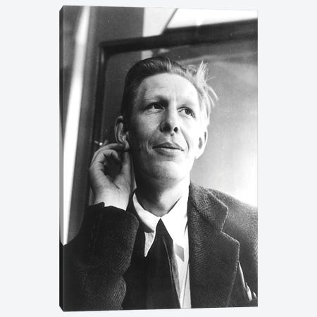 W.H. Auden Canvas Print #BMN11268} by English Photographer Canvas Wall Art