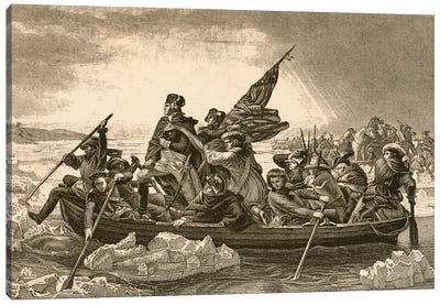 Washington Crossing The Delaware Canvas Art Print