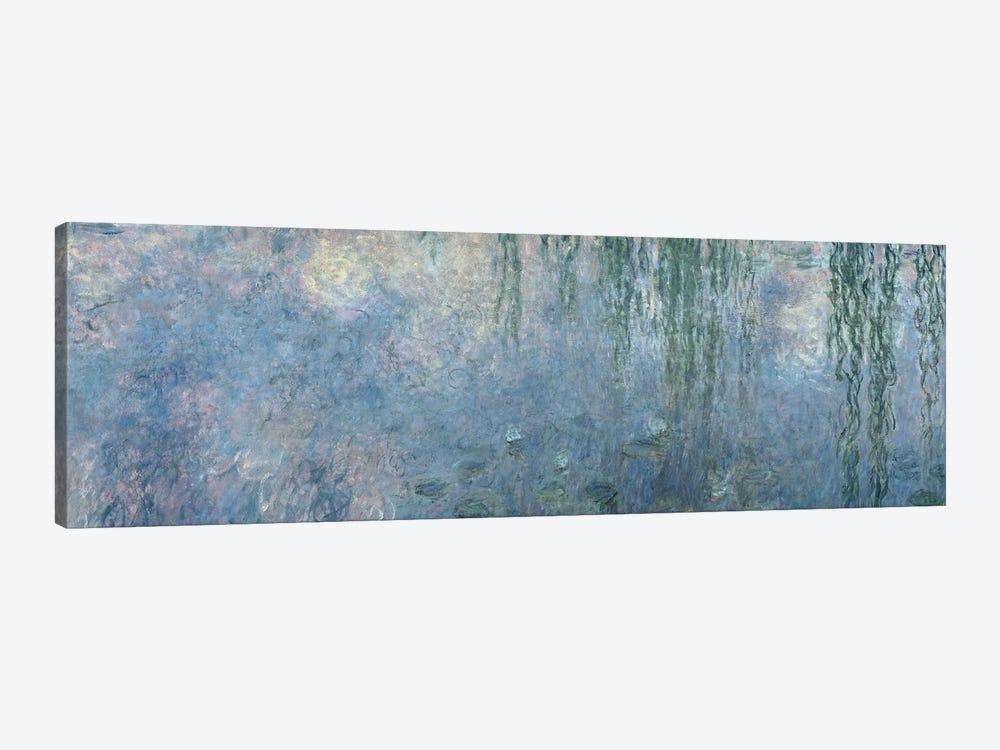 Waterlilies: Morning with Weeping Willows, detail of central section, 1914-18   by Claude Monet 1-piece Canvas Wall Art