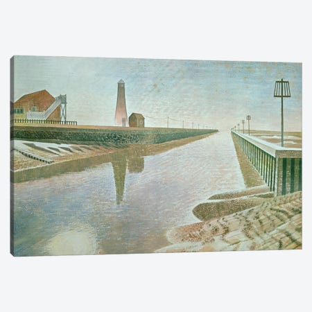 Rye Harbour, 1938 Canvas Print #BMN11295} by Eric Ravilious Canvas Artwork