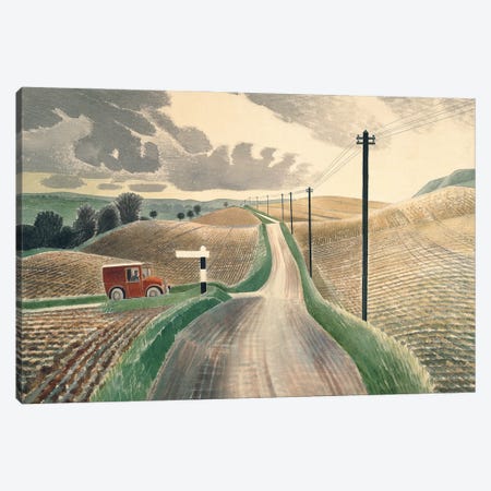 Wiltshire Landscape, 1937 Canvas Print #BMN11298} by Eric Ravilious Art Print