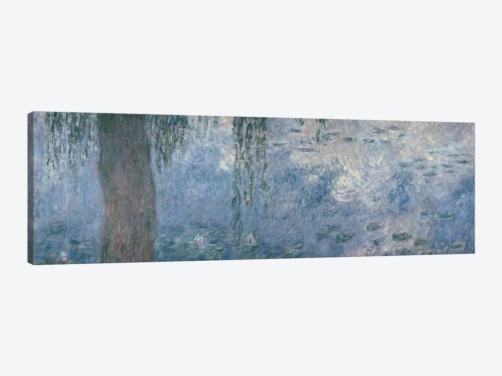 Waterlilies: Morning with Weeping Willows, 1914-18  by Claude Monet 1-piece Canvas Print