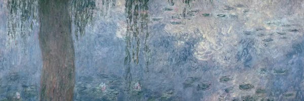 Claude Monet: Waterlilies: Morning with Weeping Willows, 1914-18  by Claude Monet