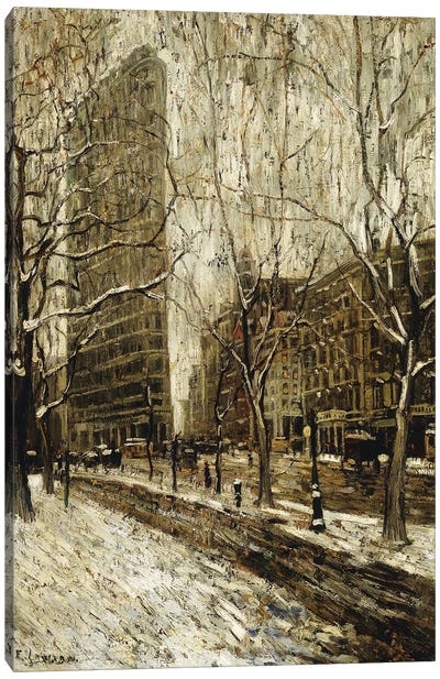 The Flatiron Building, New York, 1903-05 Canvas Art Print