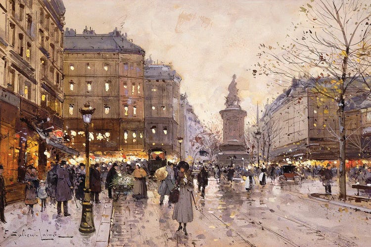 An Autumn Evening In Paris by Eugene Galien-Laloue wall art
