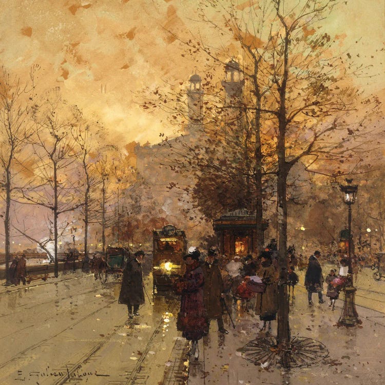 Figures On A Parisian Street