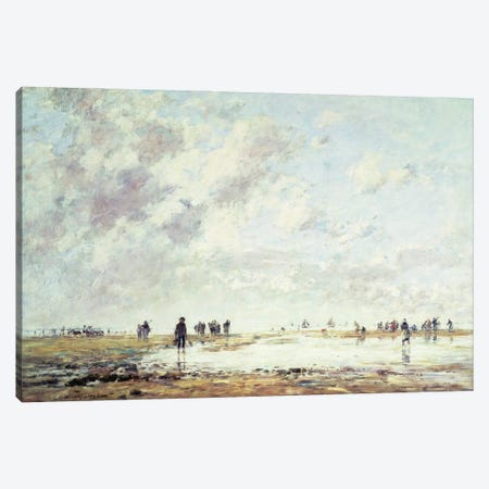 Low Tide At Etaples, 1886 Canvas Print #BMN11329} by Eugene Louis Boudin Art Print