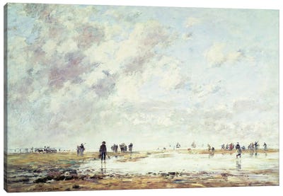 Low Tide At Etaples, 1886 Canvas Art Print