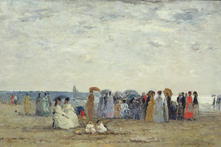 Swimmers On Trouville Beach, 1869