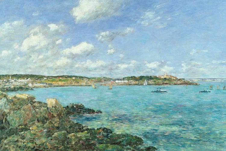 The Bay Of Douarnenez, 1897 by Eugene Louis Boudin wall art