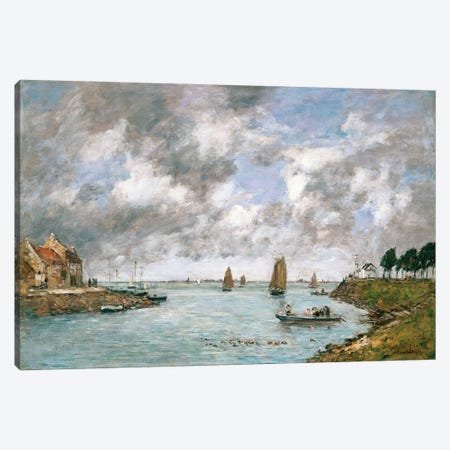 The Mouth Of The River Somme, St. Valery-Sur-Somme, 1891 Canvas Print #BMN11334} by Eugene Louis Boudin Canvas Print