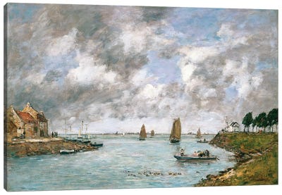 The Mouth Of The River Somme, St. Valery-Sur-Somme, 1891 Canvas Art Print