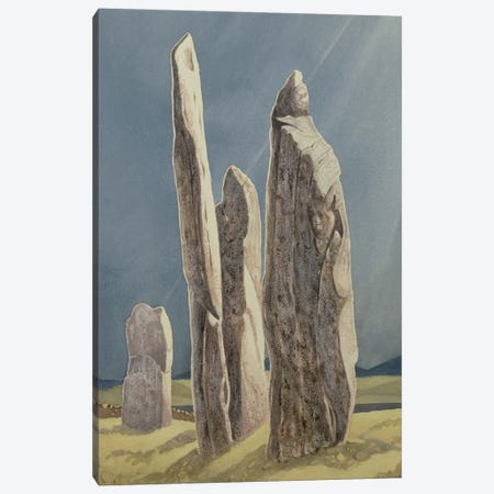 Tall Stones Of Callanish, Isle Of Lewis, 1986-87 Canvas Print #BMN11338} by Evangeline Dickson Canvas Art