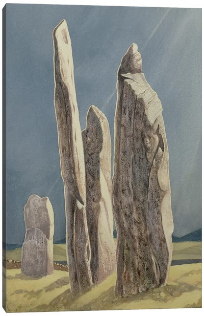 Tall Stones Of Callanish, Isle Of Lewis, 1986-87 Canvas Art Print