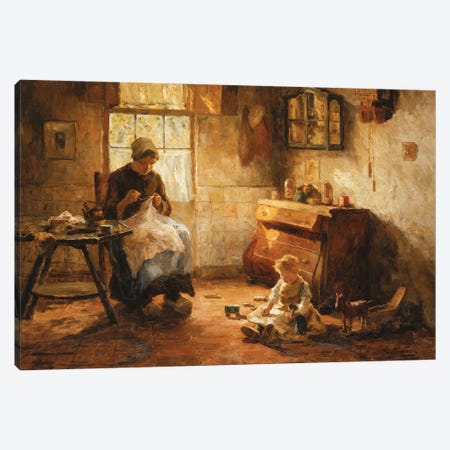 Afternoon Pastimes Canvas Print #BMN11340} by Evert Pieters Canvas Print