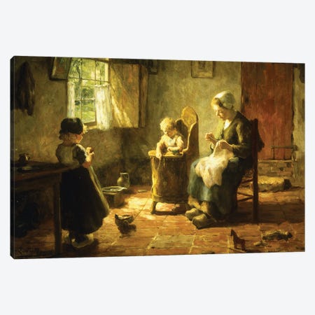 An Idle Afternoon, 1920 Canvas Print #BMN11342} by Evert Pieters Canvas Print