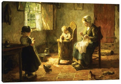 An Idle Afternoon, 1920 Canvas Art Print