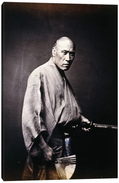 A Japanese Samurai, c.1864-66 Canvas Art Print